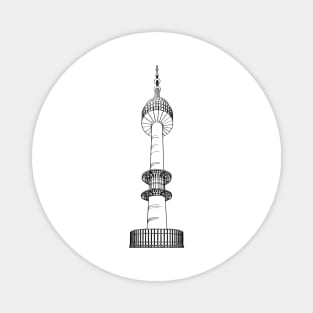 SEOUL NAMSAN TOWER SILHOUETTE Magnet